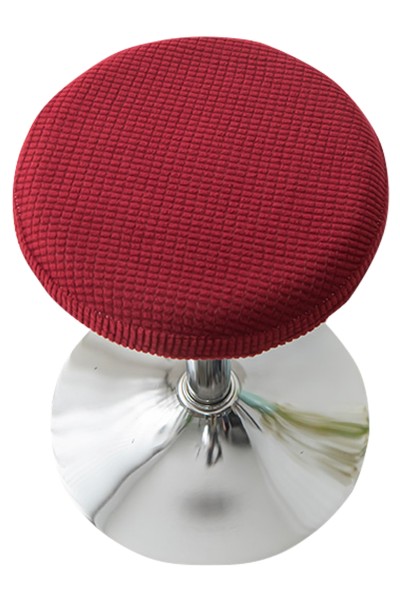 Manufacture of chair covers for round stools Design of solid color chair covers for beauty salons Specialty shop for elastic chair covers 27-35 36-45 SKSC019 detail view-6